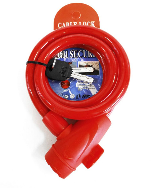 Замок для велосипеда тросовый с ключом Vinca Sport VS 588 (12 x1200 mm) - 3