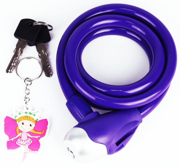 Замок для велосипеда тросовый с ключом Vinca Sport VS 561 (12 x1200 mm) - 3