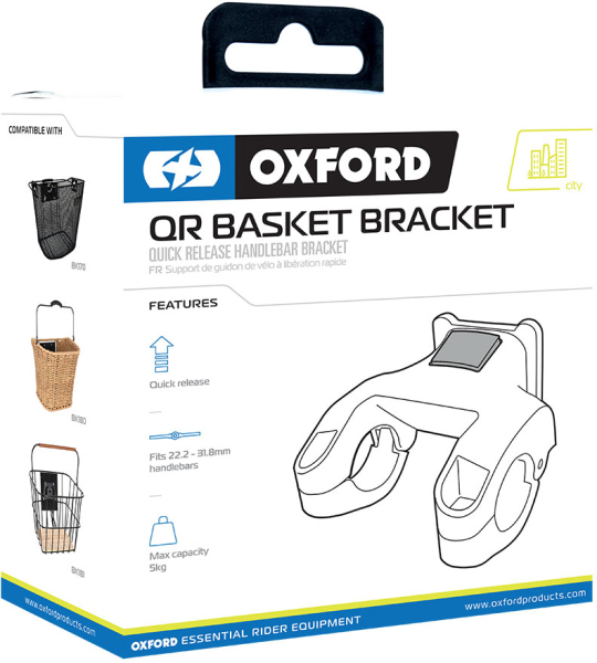 Крепление корзинки Oxford Quick Release Basket Handlebar Bracket, 25.4 мм - 31.8 мм. - 3