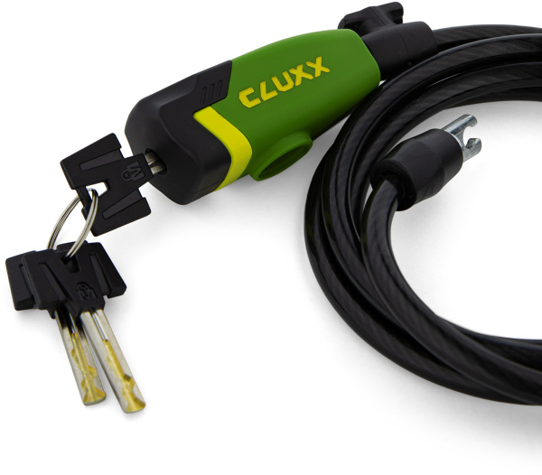 Велозамок тросовый с ключом Cluxx Gardia 850K, 8 мм. х 1500 мм. - 3