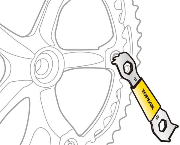 Ключ для бонок Topeak Chainring Nut Wrench - 2