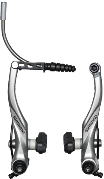 Тормоз ободной Shimano Alivio T4000, колодки S65T - 2