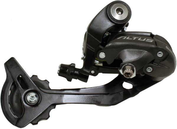 Переключатель задний Shimano Altus, M370, SGS, 9 скоростей - 2