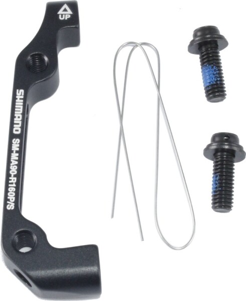 Адаптер диск торм Shimano, SM-MA90-R160P/S, болт (2шт), проволока (1шт) - 3