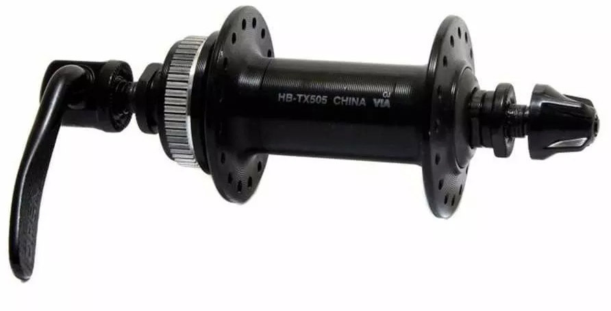 Втулка передняя Shimano TX505, 32 отв, QR, Center Lock, без кожуха