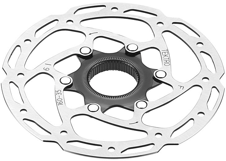 Тормозной диск Tektro TR140-35 с алюминиевым пауком под Center Lock, 140mm - 2