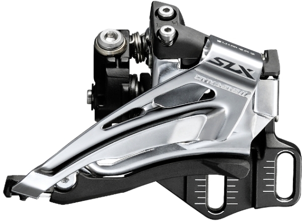 Переключатель передний Shimano SLX M7025-E для 2х11 скоростей, E тип без BB пластины, нижняя тяга - 2