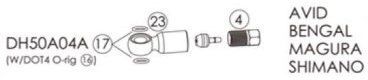 BENGAL Фитинги и переходники для гидролиний SHIMANO, MAGURA - 2