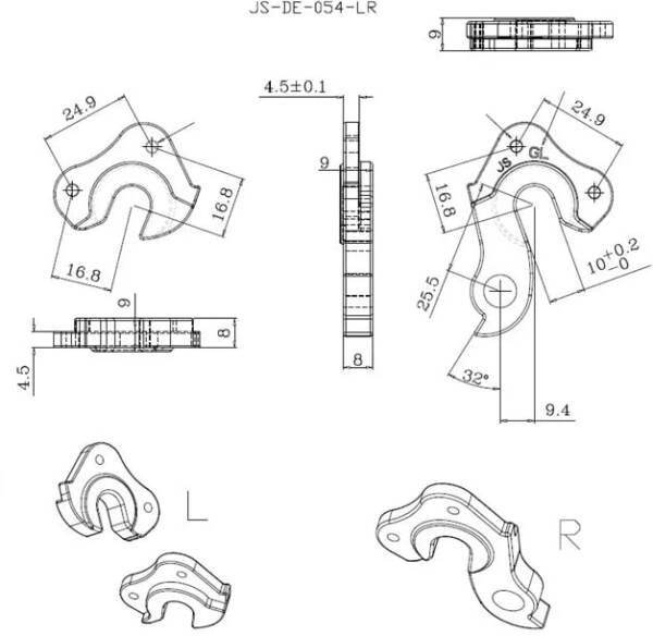 Велопетух Format DE-054-LR, для Format 23/52-series - 2