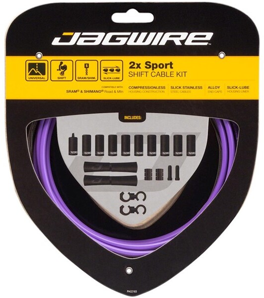 Набор рубашек и тросиков переключения Jagwire Sport, 2 шт. - 3