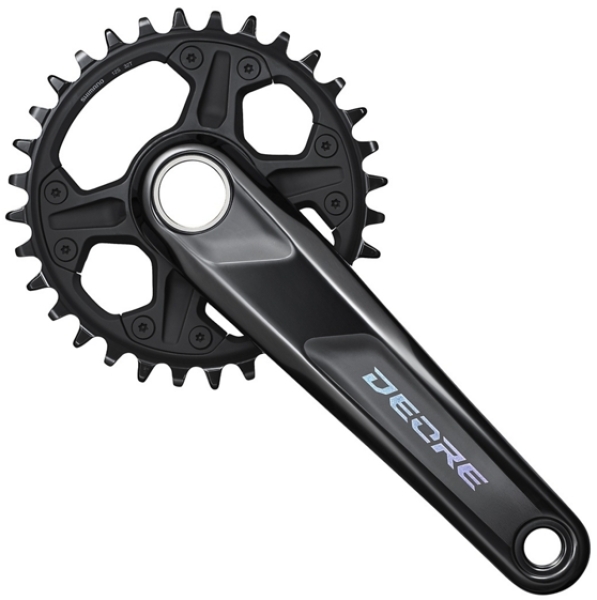Система Shimano Deore M6100-1, 1x12 скоростей, 175 мм., интегрированный вал, 32T, без каретки, без упаковки. - 2