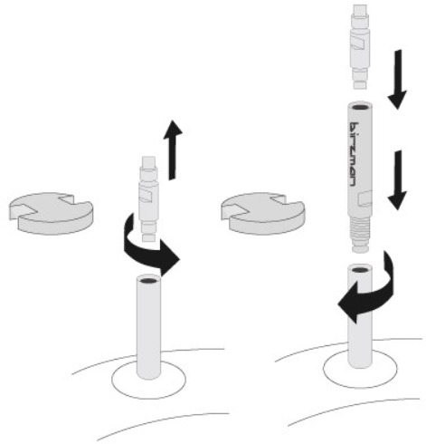 Удлинитель ниппеля со съемником Birzman Valve Extender+Tool, 40 мм - 2