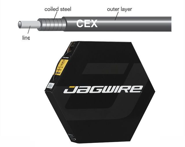 Оплетка троса тормоза Jagwire CEX SL, 5 мм., 1 м. - 2